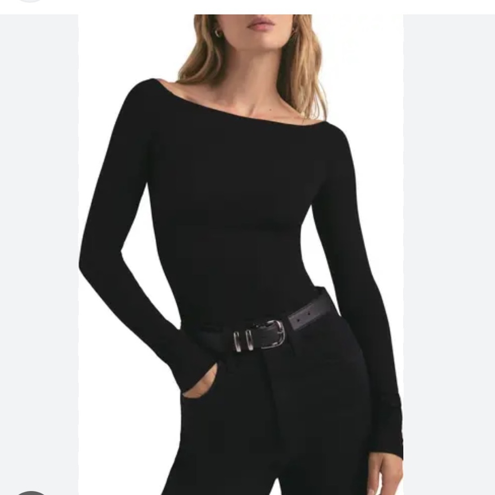 Favorite Daughter The Sydney Off the Shoulder Long Sleeve Top